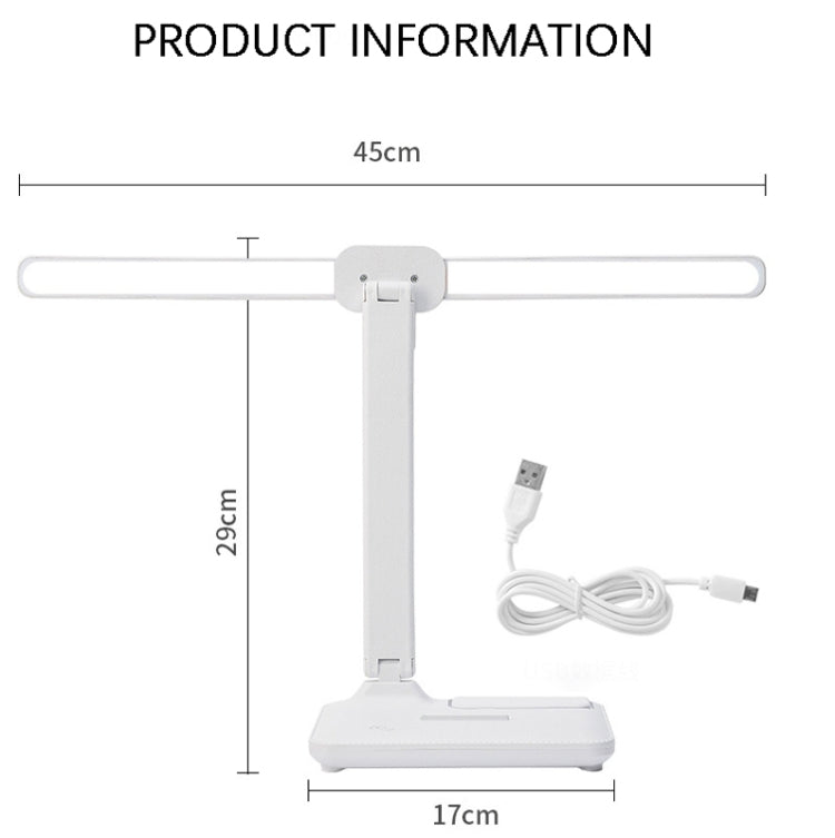 Double Head Lighting LED Charging Desk Lamp,Style: My Store