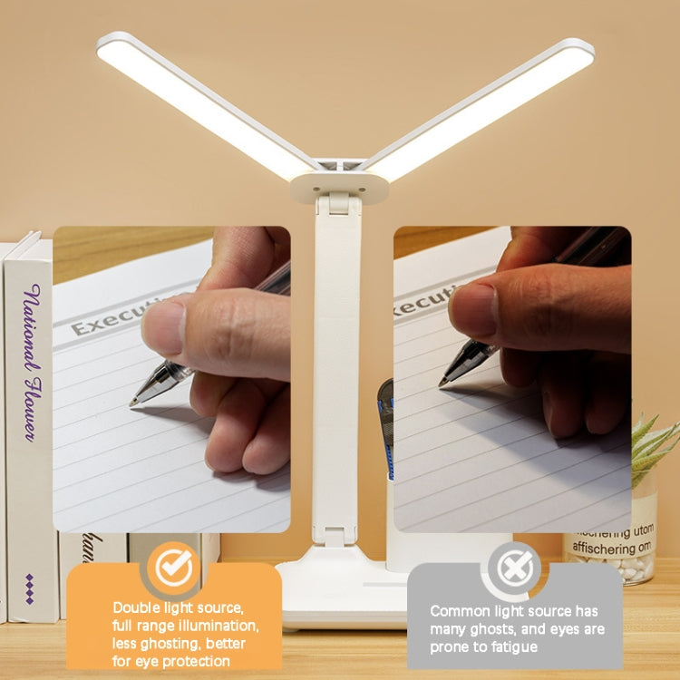 Double Head Lighting LED Charging Desk Lamp,Style: My Store