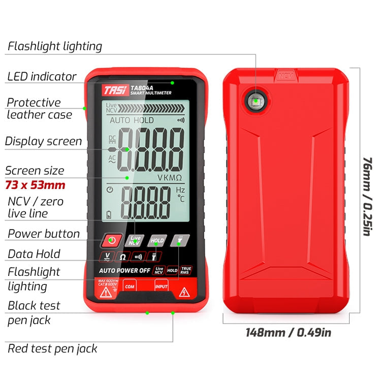 Digital Intelligent Multimeter OHM NCV Voltage Meter Reluova