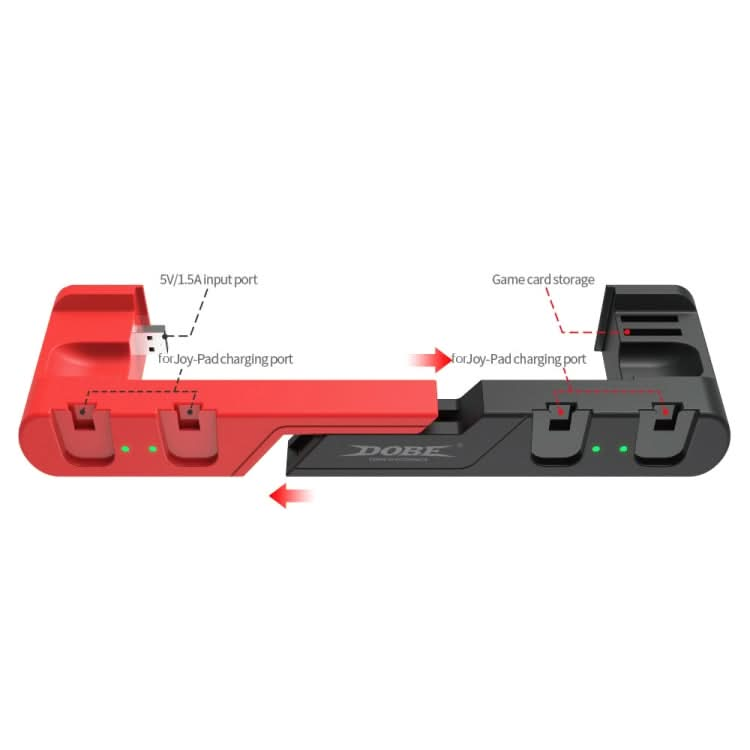 DOBE TNS-0122 4 In 1 Gamepad Charging Dock For Switch OLED Reluova