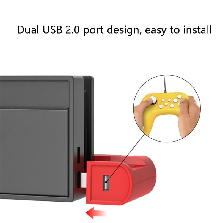 DOBE TNS-0122 4 In 1 Gamepad Charging Dock For Switch OLED Reluova