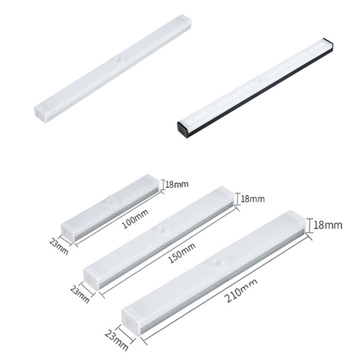 LED Human Body Induction Lamp Long Strip Charging Cabinet Lamp Strip, Size: My Store