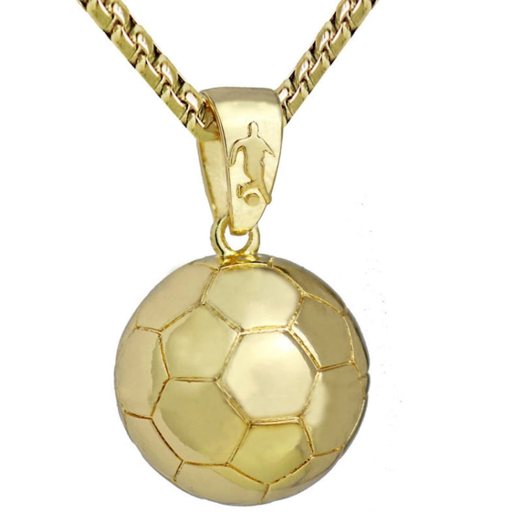 Three-Dimensional Sports Ball Pendant Necklace,Style: Women Rugby 18K Gold