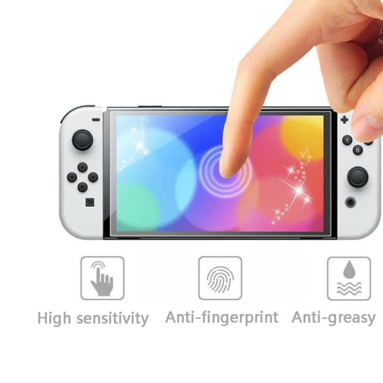 KJH NS-062 Game Consoles Anti-Fingerprint Screen Protective Film For Nintendo Switch OLED Reluova