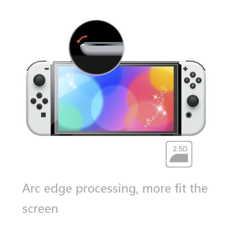 KJH NS-062 Game Consoles Anti-Fingerprint Screen Protective Film For Nintendo Switch OLED Reluova