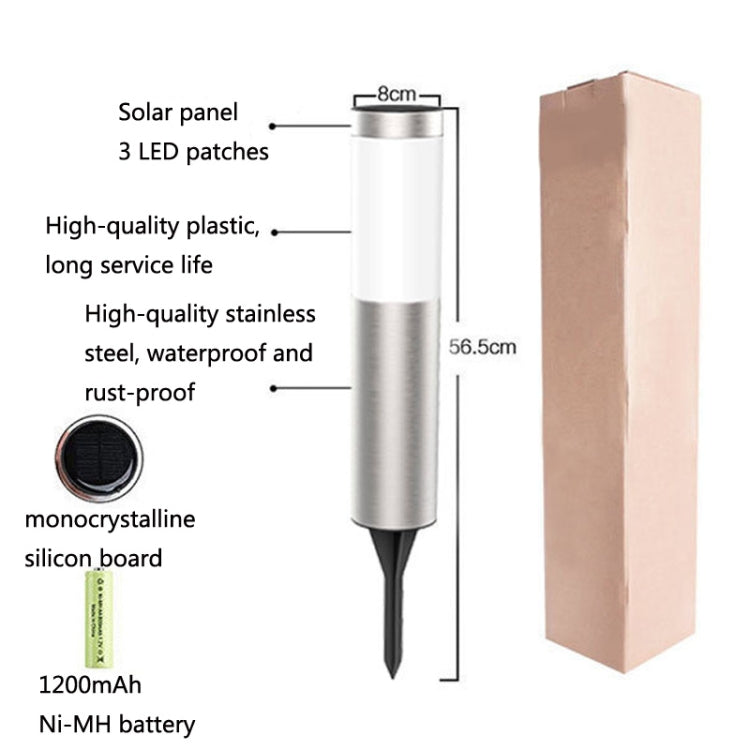 DSA-001 Solar Garden Column Outdoor Lawn Light, Style: