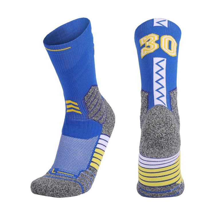 Men Terry Non-Slip Mid-Tube Sports Socks Basketball Socks Reluova