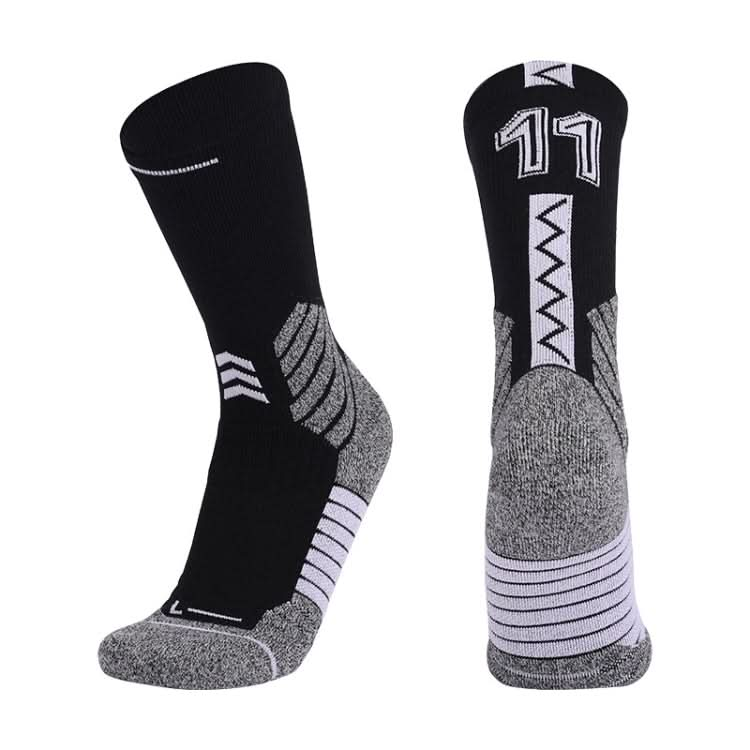 Men Terry Non-Slip Mid-Tube Sports Socks Basketball Socks Reluova