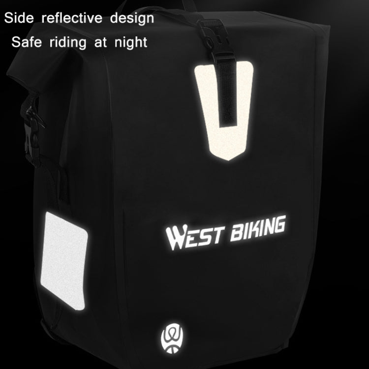 WEST BIKING 25L Mountain Bike Shelf Waterproof Reflective Camel Bag Reluova