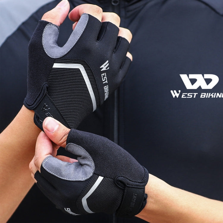 WEST BIKING YP0211222 Bicycle Riding Shock-Absorbing Half-Finger Gloves Reluova