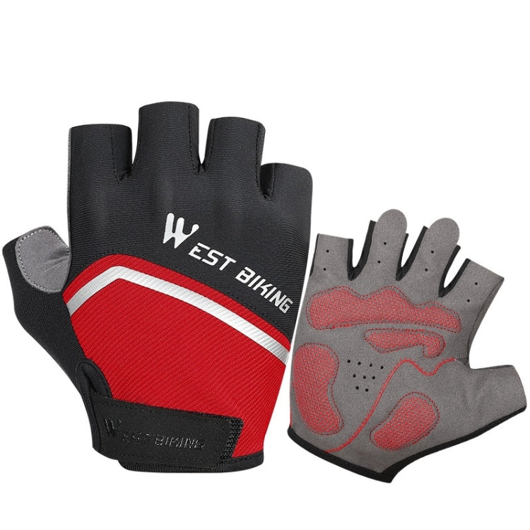 WEST BIKING YP0211222 Bicycle Riding Shock-Absorbing Half-Finger Gloves Reluova