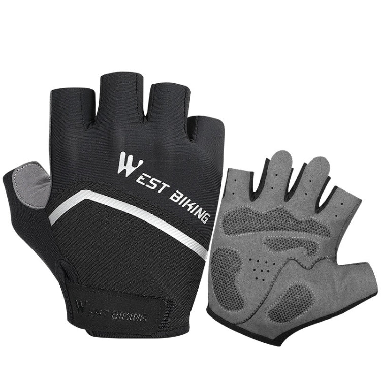 WEST BIKING YP0211222 Bicycle Riding Shock-Absorbing Half-Finger Gloves Reluova