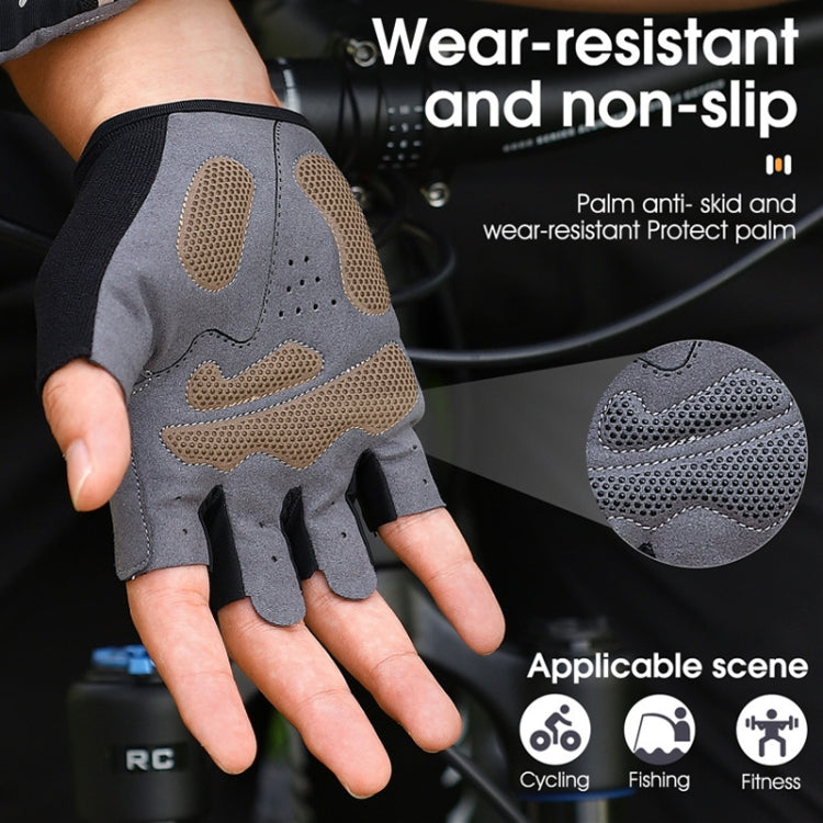 WEST BIKING YP0211222 Bicycle Riding Shock-Absorbing Half-Finger Gloves Reluova