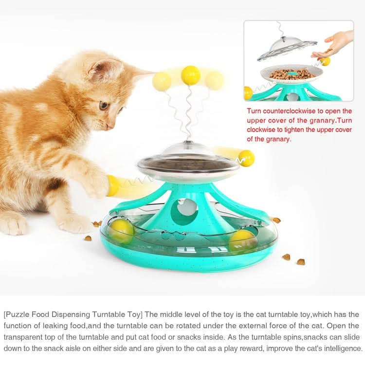 Tumbler Cat Track Cat Turntable Leaky Food Toy - Reluova