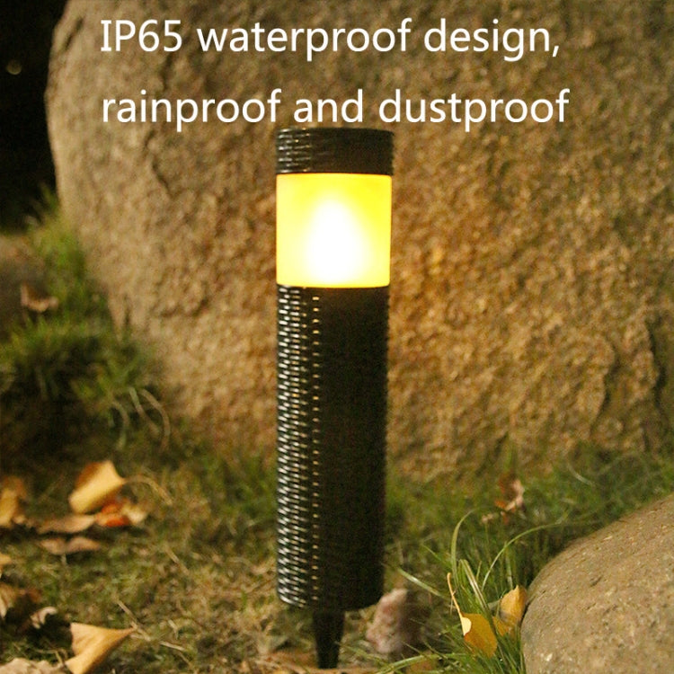 Solar LED Outdoor Waterproof Cylinder Lawn Light, Style: