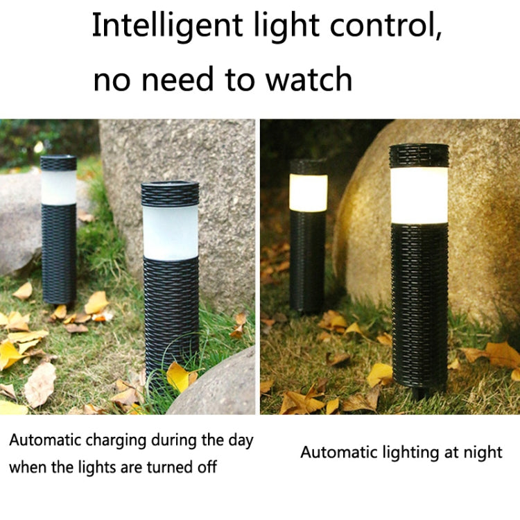 Solar LED Outdoor Waterproof Cylinder Lawn Light, Style: