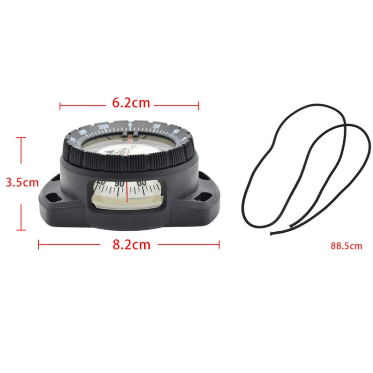 KEEP DIVING CP-992 Strong Magnetic Elastic Rope Luminous Diving Compass