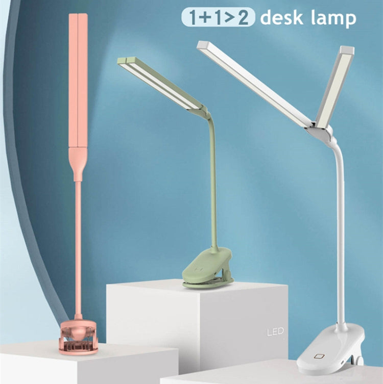 TD5 Double Lamp Head USB Desktop Clip Table Lamp,Style: My Store