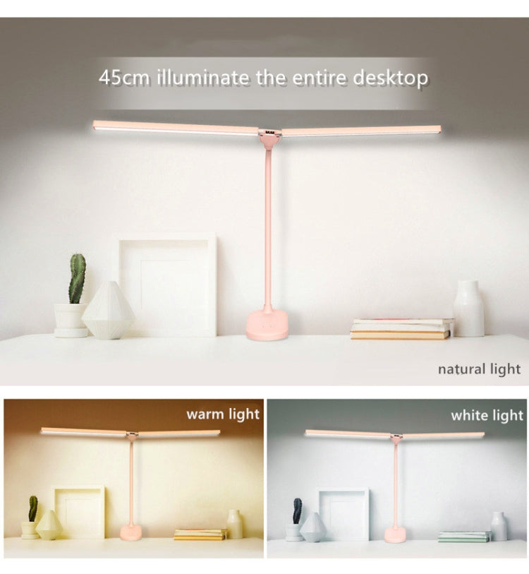 TD5 Double Lamp Head USB Desktop Clip Table Lamp,Style: My Store