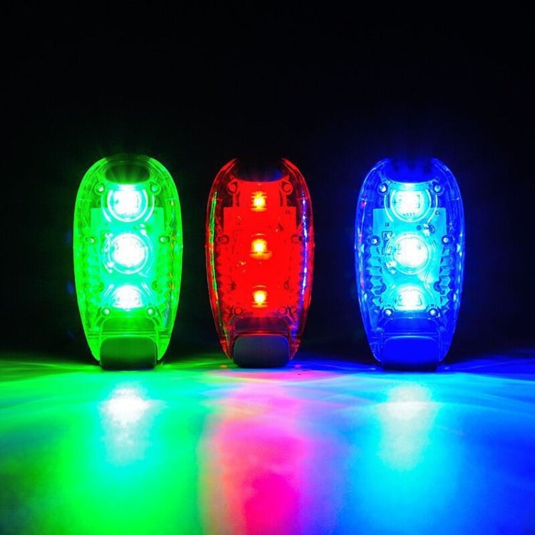 Outdoor Cycling Night Running Warm Light Bicycle Tail Light, Colour: 3 LED Red Reluova