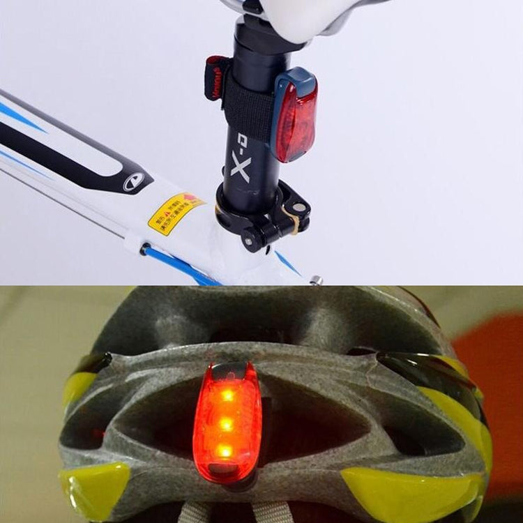 Outdoor Cycling Night Running Warm Light Bicycle Tail Light, Colour: 3 LED Red Reluova