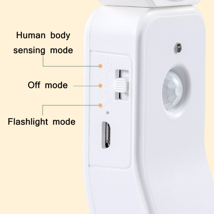 1.2W LED Intelligent Human Body Induction USB Charging Night Light