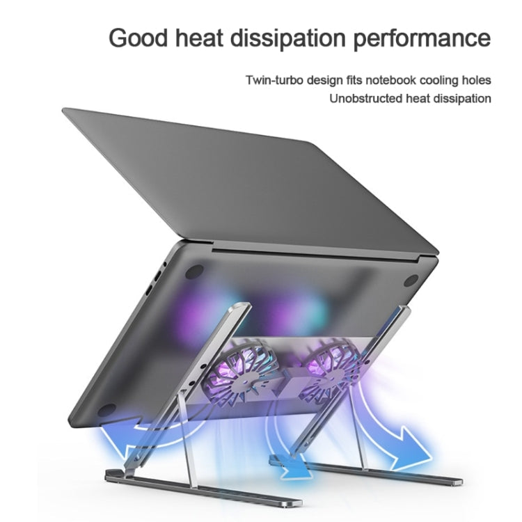 BONERUY P11F Notebook Cooling Bracket Fan Aluminum Alloy Radiator My Store