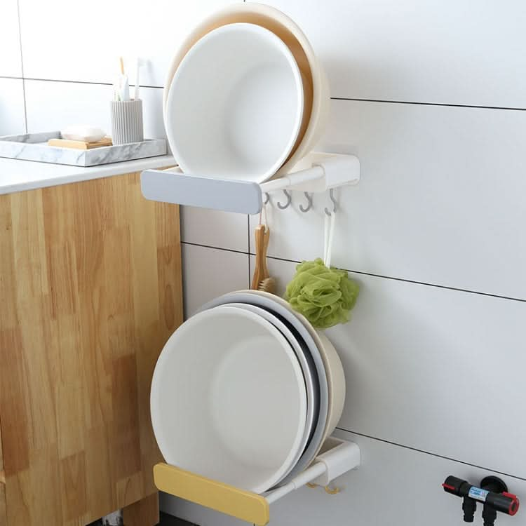 Retractable Washbasin Rack Without Punching Toilet Rack Reluova