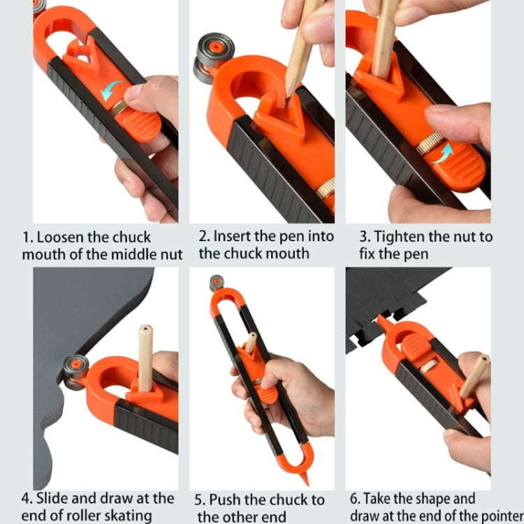 Profile Scribing Ruler Contour Gauge With Lock My Store