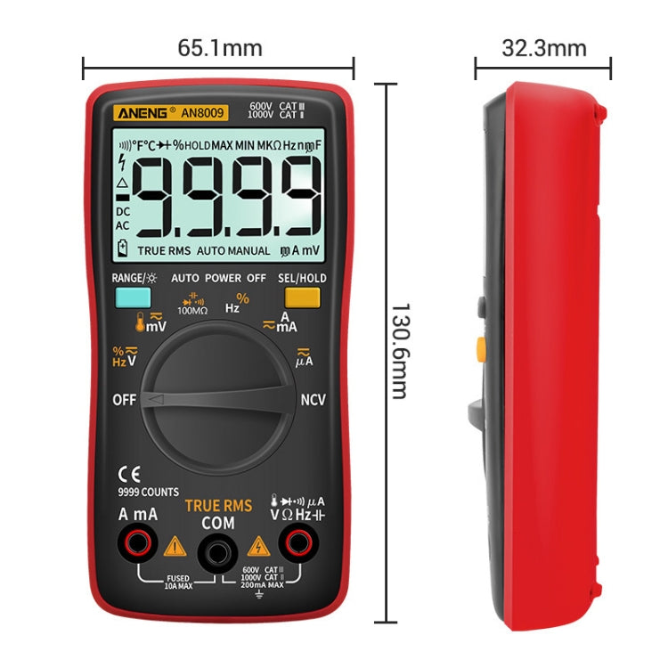 ANENG AN8009 NVC Digital Display Multimeter Reluova