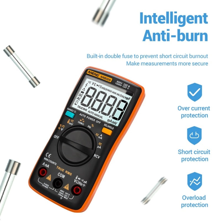 ANENG AN8009 NVC Digital Display Multimeter Reluova