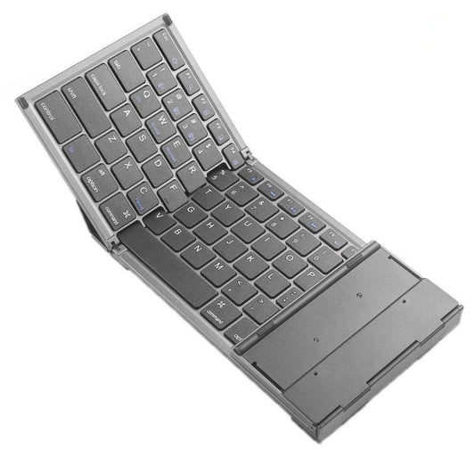 B066 78 Keys Bluetooth Multi-System Universal Folding Wireless Keyboard with Touchpad My Store