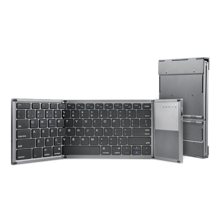 B066 78 Keys Bluetooth Multi-System Universal Folding Wireless Keyboard with Touchpad