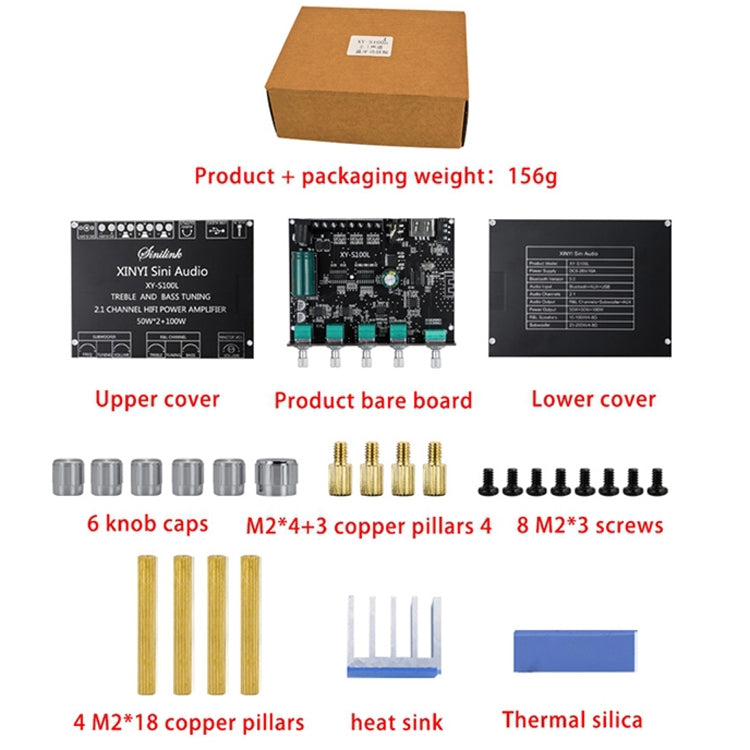 XINYI XY-S100L Sini Audio Channel 2.1 Bluetooth Power Board Module