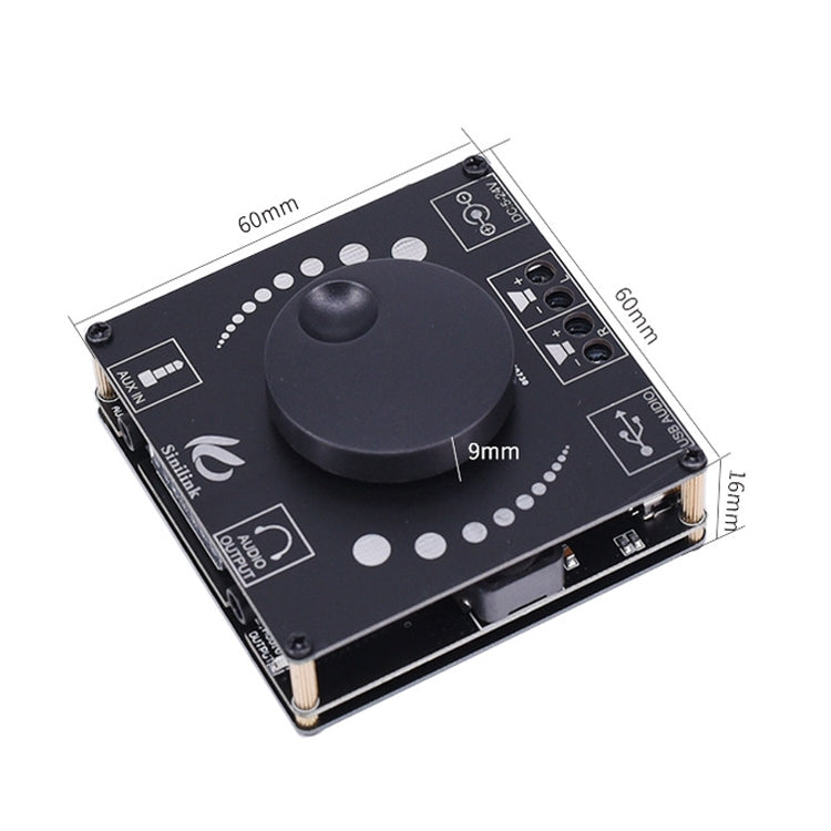 Sinilink AP50H HiFi 2.0 Stereo Bluetooth Digital TPA3116D2 Power Amplifier Board