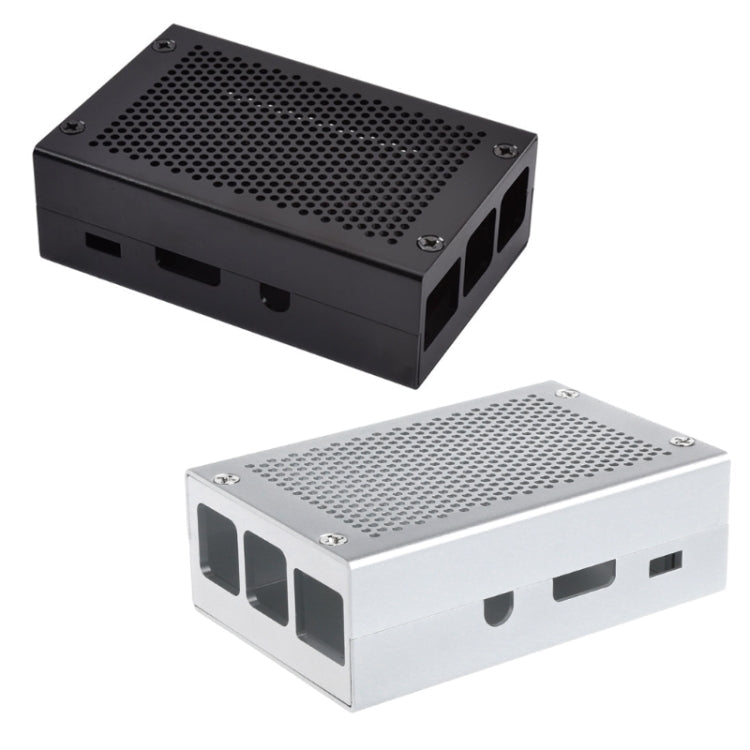 Aluminum Alloy Shell Grid Cooling Box For Raspberry Pi 3 Model B Pi 2/B +