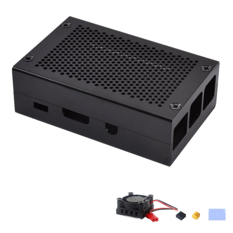 Aluminum Alloy Shell Grid Cooling Box For Raspberry Pi 3 Model B Pi 2/B + Reluova