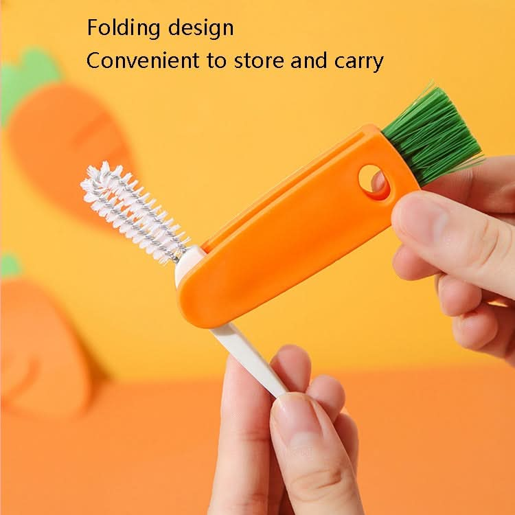 4 PCS 3 in 1 Cup Cleaning Brush Pacifier Gap Interior Brush-Reluova