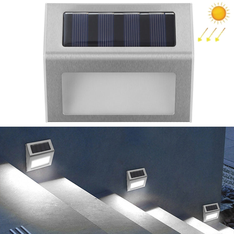 6 LED Solar Stainless Steel Stair Ladder Lamp Wall Light My Store