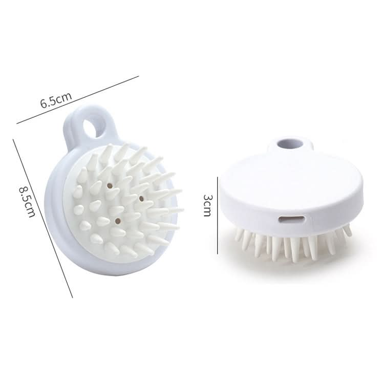 10pcs XTS01 Silicone Soft Teeth Head Shampoo Massage Comb Shampoo Brush