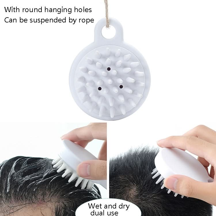 10pcs XTS01 Silicone Soft Teeth Head Shampoo Massage Comb Shampoo Brush