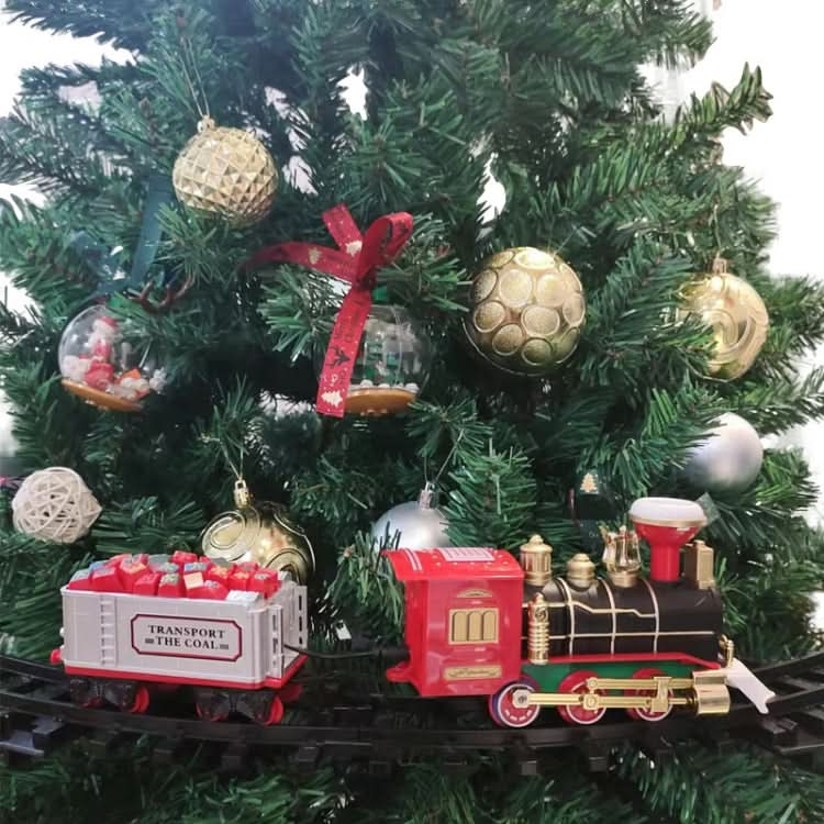 Electric Christmas Train Tree Decoration Rail Car Model Reluova