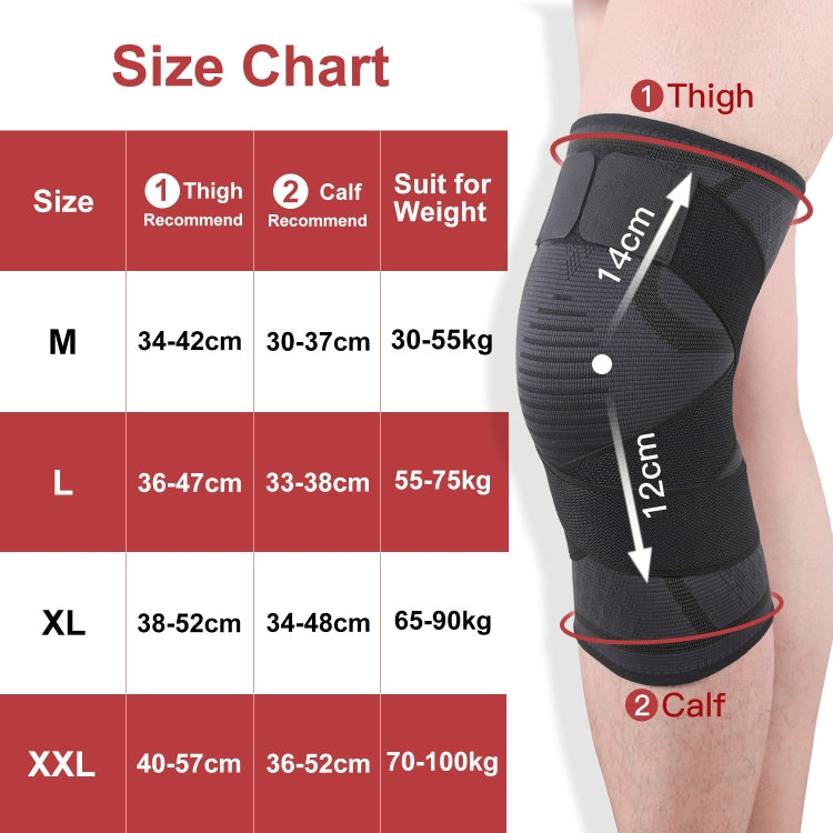 Pressurized Tape Knit Sports Knee Pad