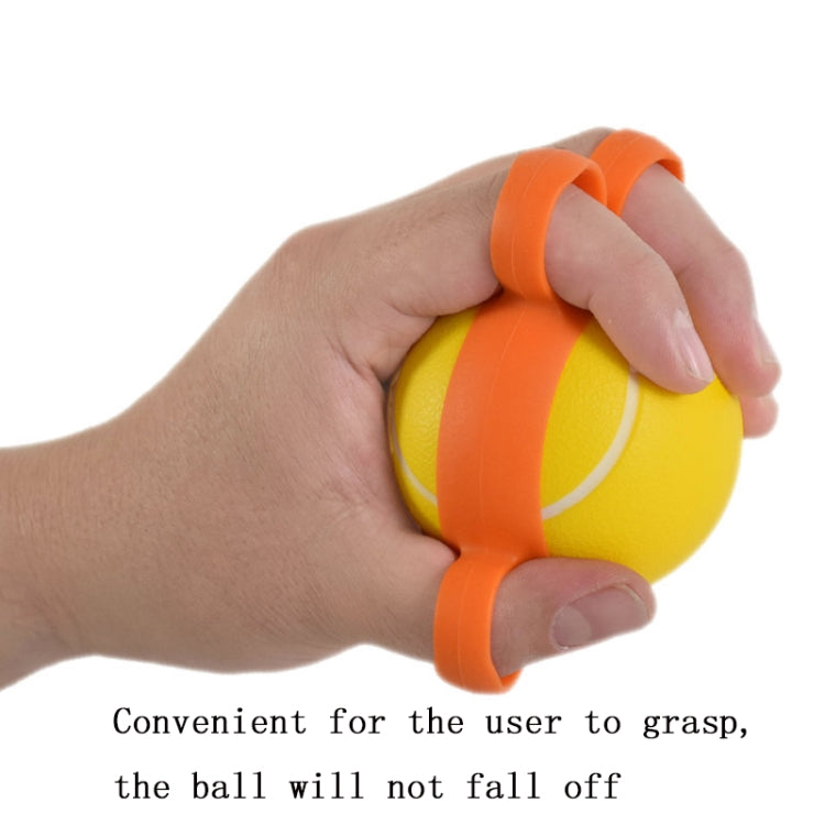 Five-Finger Grip Ball Finger Strength Rehabilitation Training Equipment, Specification: 25 Pound Round (Silicone Sleeve)