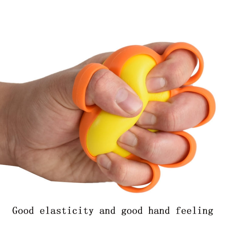 Five-Finger Grip Ball Finger Strength Rehabilitation Training Equipment, Specification: 25 Pound Round (Silicone Sleeve) Reluova