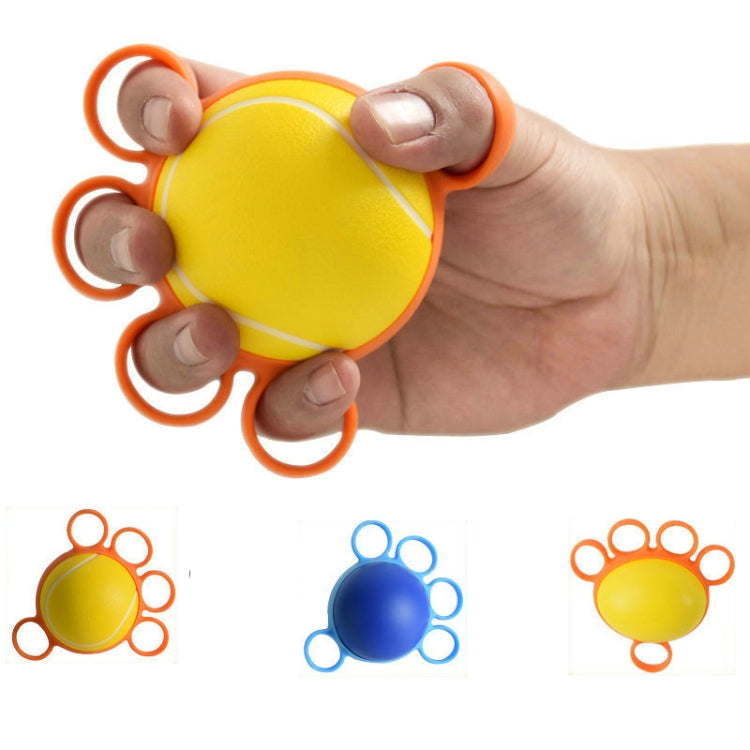 Five-Finger Grip Ball Finger Strength Rehabilitation Training Equipment, Specification: 25 Pound Round (Silicone Sleeve)