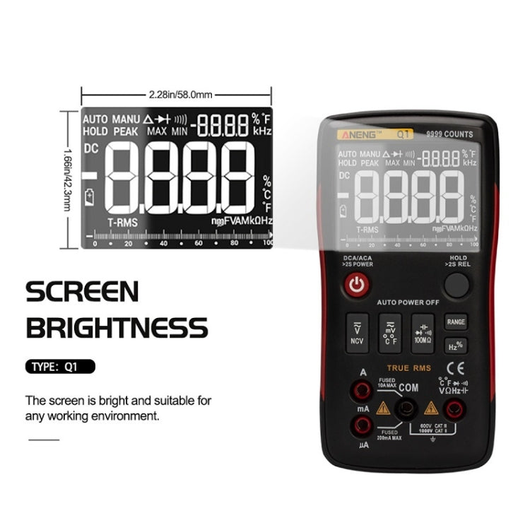 ANENG AN-Q1 Automatisches hochpräzises intelligentes Digitalmultimeter