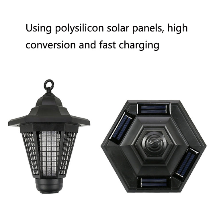 3 LED Solar Outdoor Waterproof Hexagon Mosquito Killer Light, Style: My Store