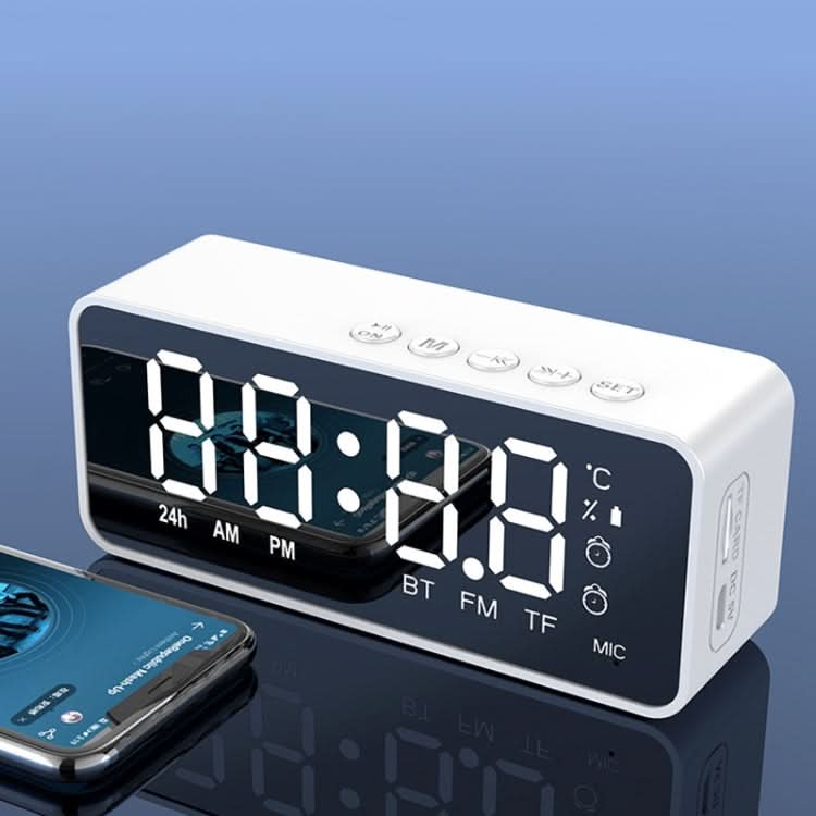 ZXL-G50 Mini Mirror Alarm Bluetooth Speaker Support TF Card