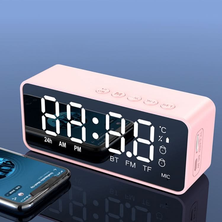 ZXL-G50 Mini Mirror Alarm Bluetooth Speaker Support TF Card